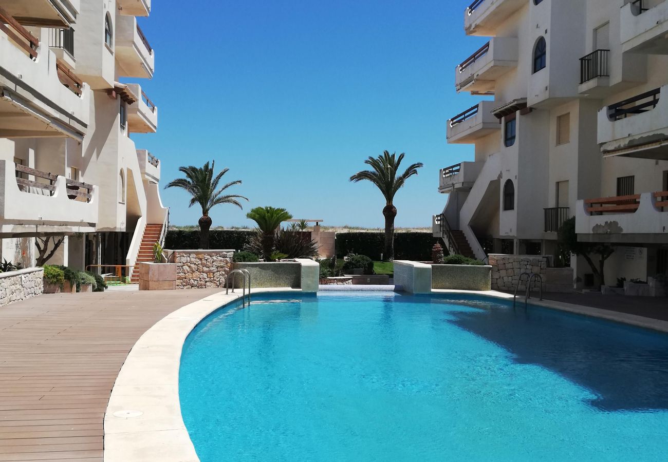 Ferienwohnung in Playa de Xeraco - Wohnung 1ºSeitenlinie mit Meerblick