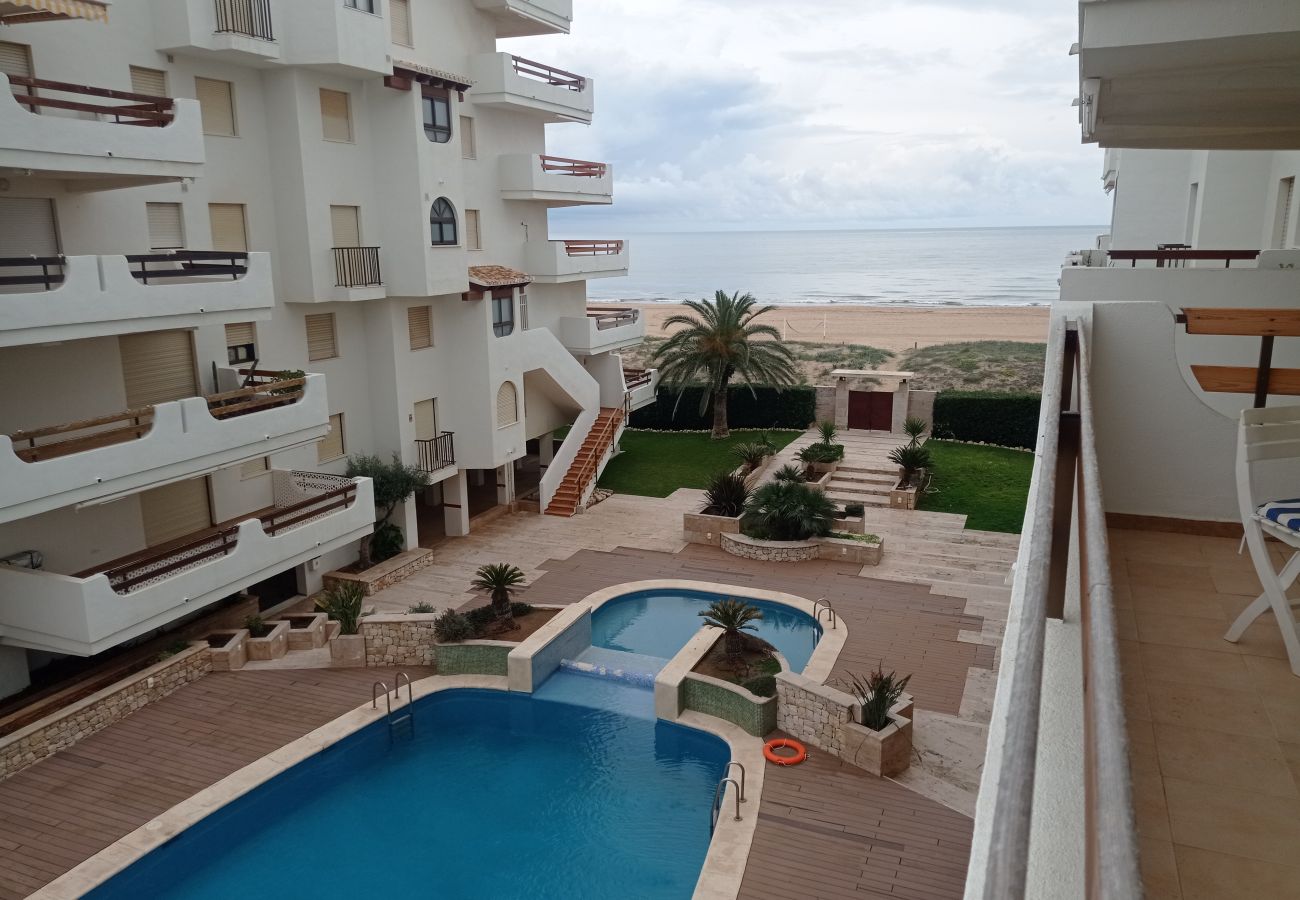 Ferienwohnung in Playa de Xeraco - Wohnung 1ºSeitenlinie mit Meerblick